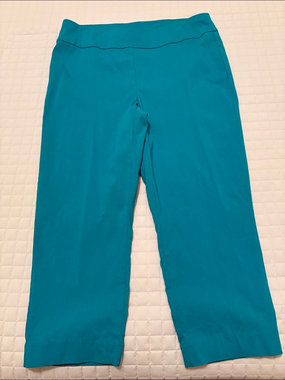 Teal INC international concepts capri length stretchy women's sz 12 NWOT New